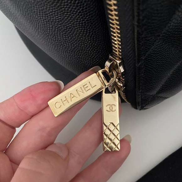 chanel Caviar Quilted Business Affinity Backpack Black LGHW - Picture 7 of 12